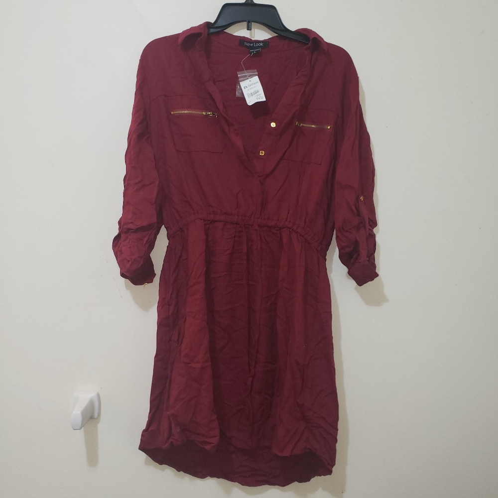 Burgundy Dress